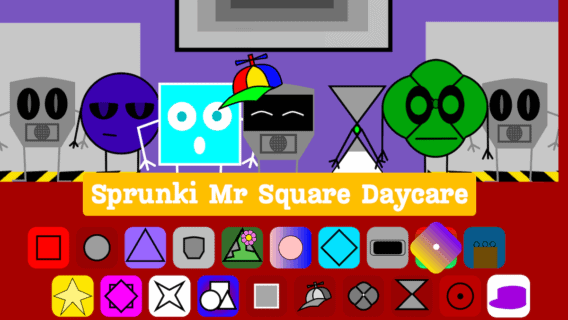 Sprunki: Mr Square Daycare Mod